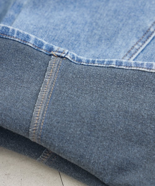 KATHARINE ROSS（キャサリンロス）の「【KATHARINE ROSS】裏毛起毛デニム3Dパンツ（デニムパンツ・レディース・ネイビー/ライトブルー・MEDIUM）」の11枚目の写真