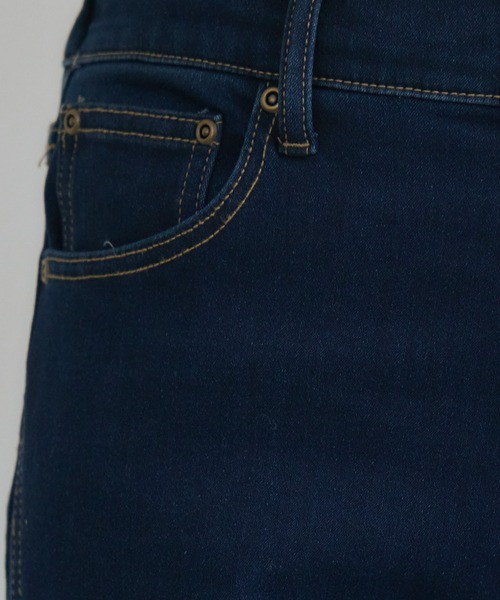 KATHARINE ROSS（キャサリンロス）の「【KATHARINE ROSS】裏毛起毛デニム3Dパンツ（デニムパンツ・レディース・ネイビー/ライトブルー・MEDIUM）」の18枚目の写真