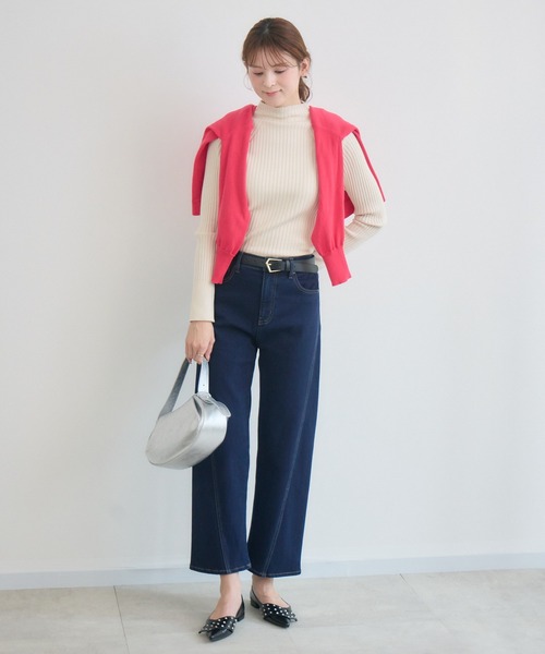 KATHARINE ROSS（キャサリンロス）の「【KATHARINE ROSS】裏毛起毛デニム3Dパンツ（デニムパンツ・レディース・ネイビー/ライトブルー・MEDIUM）」の13枚目の写真