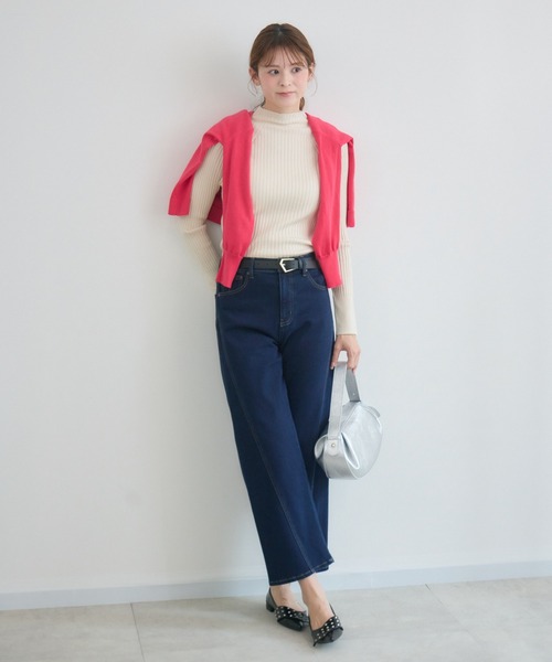 KATHARINE ROSS（キャサリンロス）の「【KATHARINE ROSS】裏毛起毛デニム3Dパンツ（デニムパンツ・レディース・ネイビー/ライトブルー・MEDIUM）」の12枚目の写真