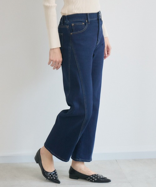 KATHARINE ROSS（キャサリンロス）の「【KATHARINE ROSS】裏毛起毛デニム3Dパンツ（デニムパンツ・レディース・ネイビー/ライトブルー・MEDIUM）」の16枚目の写真