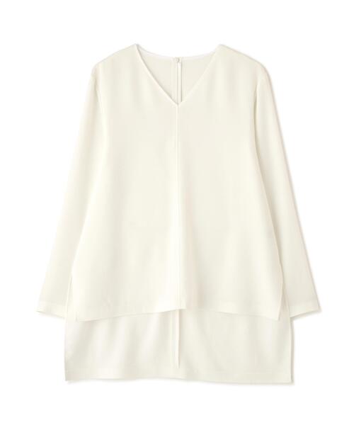 ADORE(アドーア)の「◆バックサテンジョーゼットVネック(シャツ/ブラウス・レディース・ブルー/ホワイト/ブラック・38)」の19枚目の写真