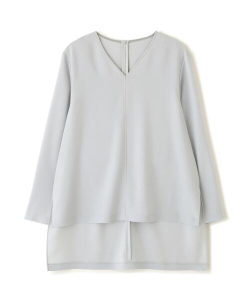 ADORE(アドーア)の「◆バックサテンジョーゼットVネック(シャツ/ブラウス・レディース・ブルー/ホワイト/ブラック・38)」の20枚目の写真
