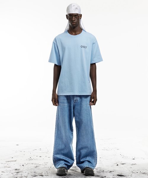 PRIVATE NEIGHBORS(プライベートネイバーズ)の「ワークホリックオンリーTスカイブルー(Tシャツ/カットソー・レディース・その他・LARGE/MEDIUM)」の4枚目の写真