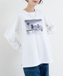 【refinedworks】大人カジュアル に映える、洗練 ロゴロンT