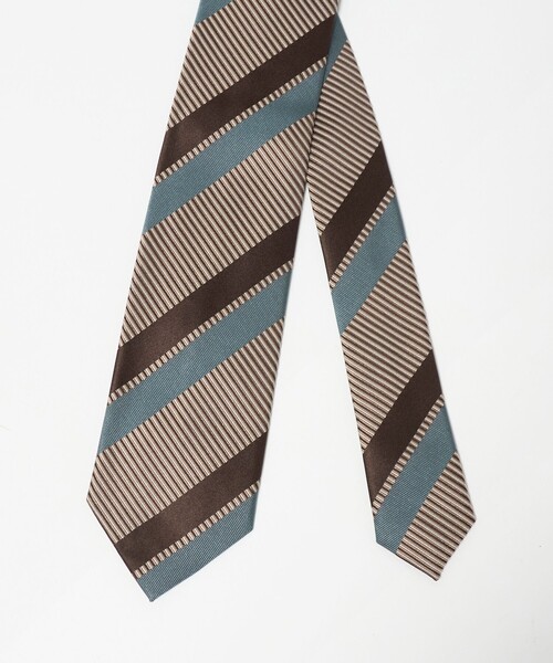 UNITED ARROWS(ユナイテッドアローズ)の「<Holliday&Brown>カラー レジメント ネクタイ(ネクタイ・メンズ・ベージュ・FREE)」の2枚目の写真