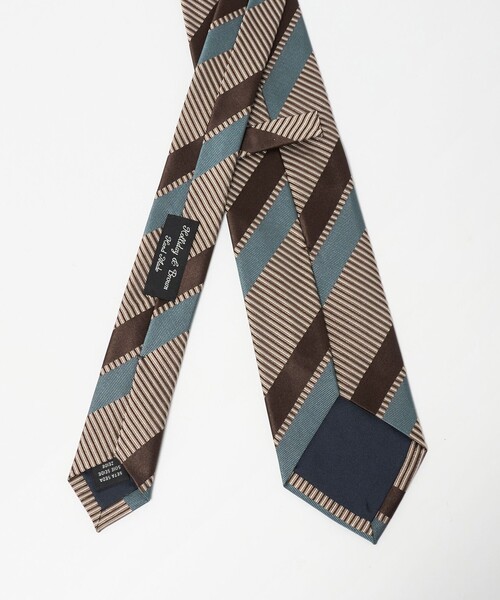 UNITED ARROWS(ユナイテッドアローズ)の「<Holliday&Brown>カラー レジメント ネクタイ(ネクタイ・メンズ・ベージュ・FREE)」の3枚目の写真