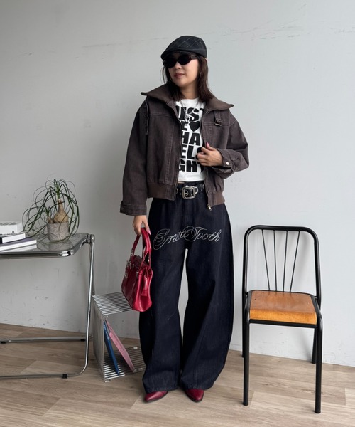 SHAGGIE（シャギー）の「フェードワークショートジャケット（その他アウター・レディース・グレー/ベージュ/ブラウン・FREE）」の7枚目の写真