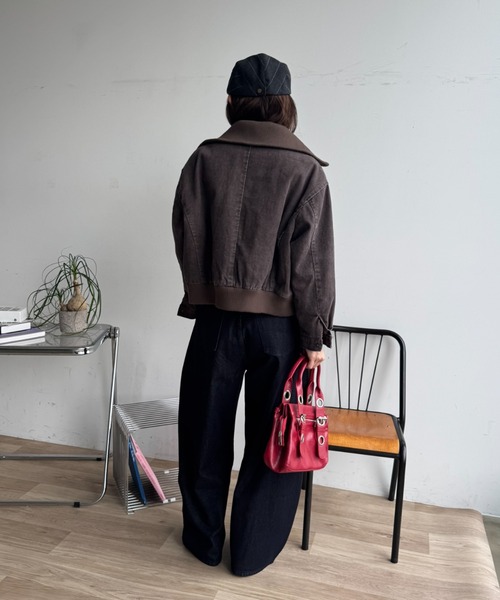 SHAGGIE（シャギー）の「フェードワークショートジャケット（その他アウター・レディース・グレー/ベージュ/ブラウン・FREE）」の8枚目の写真