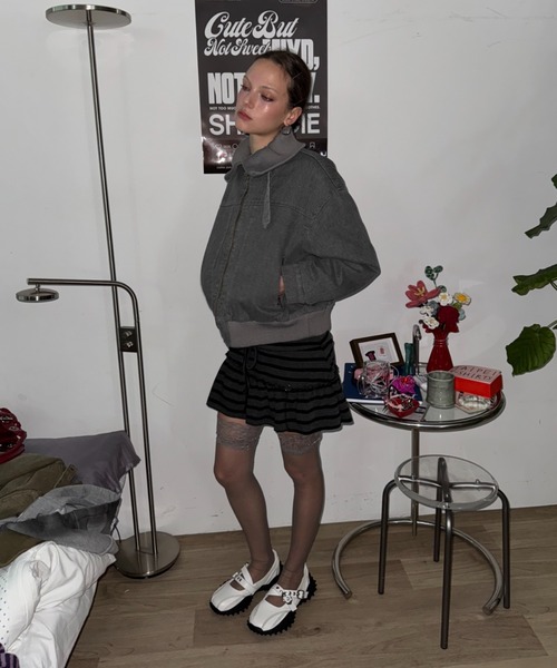 SHAGGIE（シャギー）の「フェードワークショートジャケット（その他アウター・レディース・グレー/ベージュ/ブラウン・FREE）」の21枚目の写真