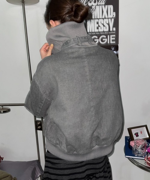 SHAGGIE（シャギー）の「フェードワークショートジャケット（その他アウター・レディース・グレー/ベージュ/ブラウン・FREE）」の18枚目の写真