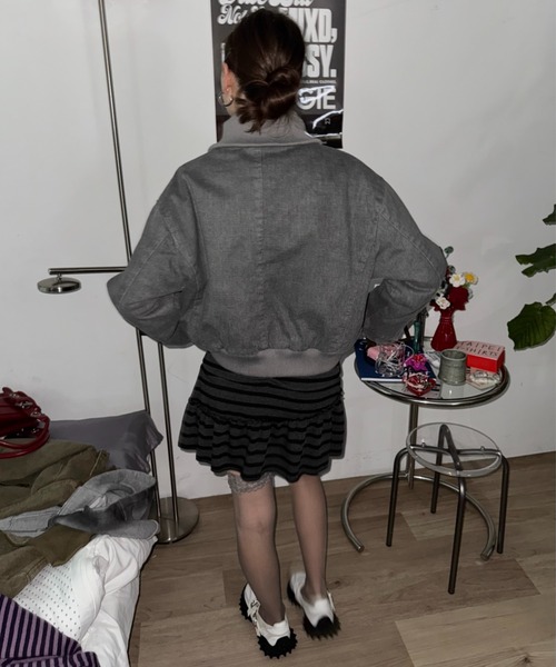 SHAGGIE（シャギー）の「フェードワークショートジャケット（その他アウター・レディース・グレー/ベージュ/ブラウン・FREE）」の22枚目の写真