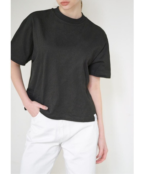 LUDICRUM(ルーディクルム)の「Over Tshirt (Short)(Tシャツ/カットソー・レディース・ブラック/オフホワイト・FREE)」の4枚目の写真