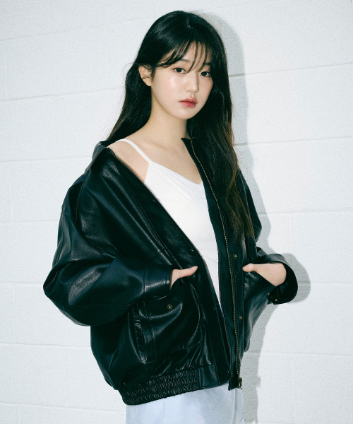ROLAROLA（ロラロラ）の「VINTAGE LEATHER BLOUSON JACKET BLACK（ブルゾン・レディース・ブラック・FREE）」の2枚目の写真