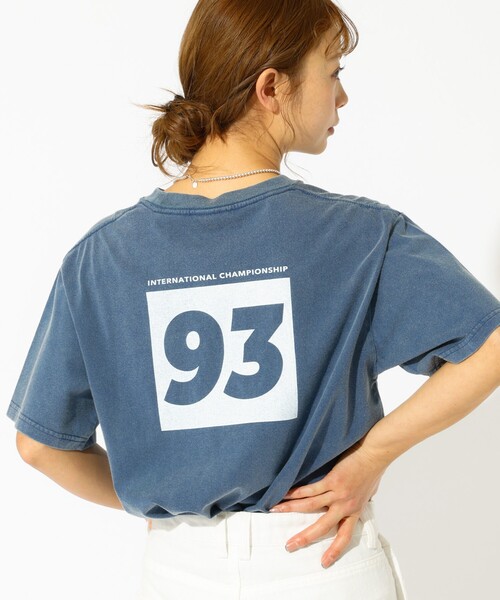 PARROTT CANVAS（パロットキャンバス）の「【PARROTT CANVAS/パロットキャンバス】ヴィンテージS/S Tシャツ "93" / ロゴプリントT / バックプリント（Tシャツ/カットソー・レディース・ネイビー/ホワイト・フリー）」の10枚目の写真