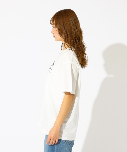 PARROTT CANVAS（パロットキャンバス）の「【PARROTT CANVAS/パロットキャンバス】ヴィンテージS/S Tシャツ "93" / ロゴプリントT / バックプリント（Tシャツ/カットソー・レディース・ネイビー/ホワイト・フリー）」の16枚目の写真