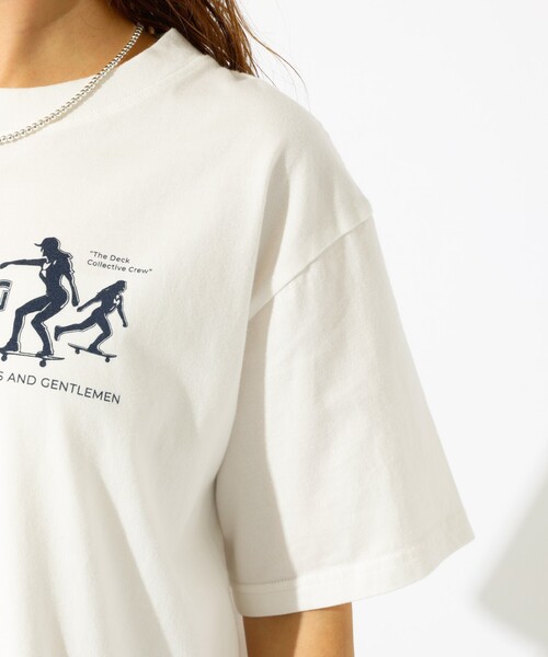 PARROTT CANVAS（パロットキャンバス）の「【PARROTT CANVAS/パロットキャンバス】ヴィンテージS/S Tシャツ "93" / ロゴプリントT / バックプリント（Tシャツ/カットソー・レディース・ネイビー/ホワイト・フリー）」の21枚目の写真