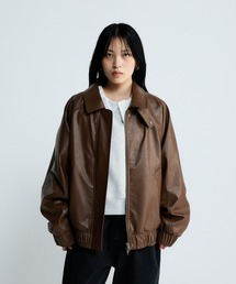 JEANASIS | ヴィンテージレザーブルゾン/640179(ブルゾン)