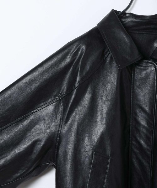 JEANASIS（ジーナシス）の「ヴィンテージレザーブルゾン/640179（ブルゾン・レディース・ブラック/ベージュ/ブラウン・FREE）」の22枚目の写真