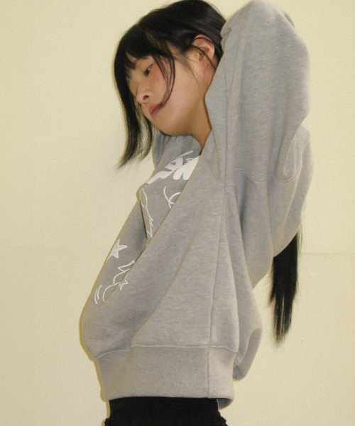 RONRON(ロンロン)の「EMBO KITSCH CAT SWEATSHIRT GREY(スウェット・レディース・その他・FREE)」の5枚目の写真