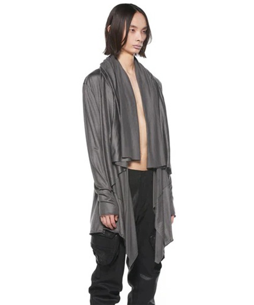 JULIUS（ユリウス）の「【JULIUS/ユリウス】927CUM5 DRAPE CARDIGAN（カーディガン/ボレロ・メンズ・ブラック/グレー・2/3/4）」の4枚目の写真