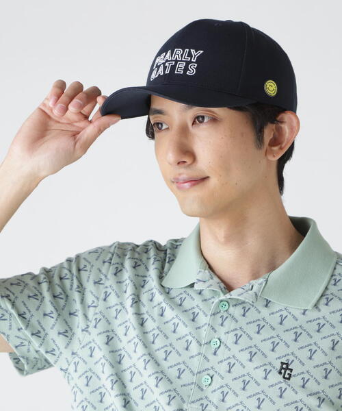 PEARLY GATES（パーリーゲイツ）の「【PEARLY GATES】PGisPGリサイクルツイルキャップ (UNISEX)（キャップ・レディース・グリーン系その他4/ホワイト/ネイビー・FREE）」の3枚目の写真