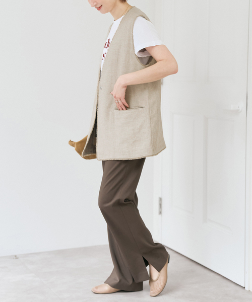 Spick & Span（スピックアンドスパン）の「Riopelle ツイードジレ（ベスト・レディース・マルチ/ベージュ・FREE）」の10枚目の写真