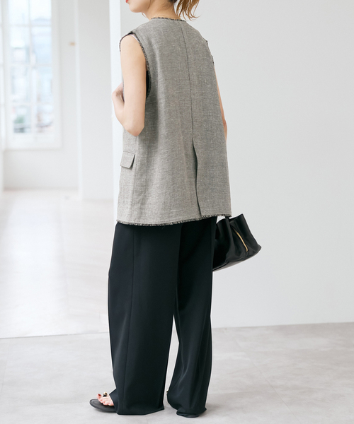 Spick & Span（スピックアンドスパン）の「Riopelle ツイードジレ（ベスト・レディース・マルチ/ベージュ・FREE）」の17枚目の写真