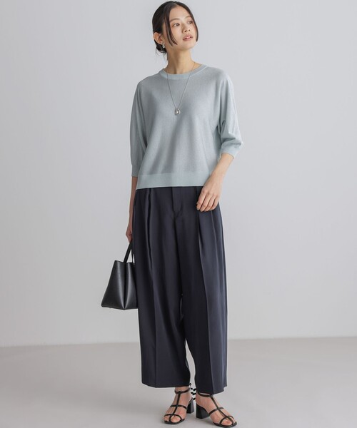 組曲(クミキョク)の「ドルマンスリーブライトラメ ニット(ニット/セーター・レディース・ネイビー系/サックスブルー系/ベージュ系・2/3)」の20枚目の写真