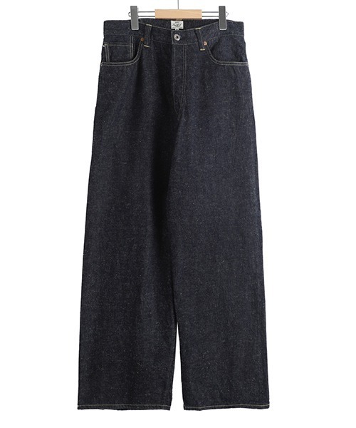 GOLD（ゴールド）の「GOLD / ゴールド：RECYCLED SUVIN COTTON YARAN 11.5oz DENIM ５POCKET WIDE PANTS  WWⅡ MODEL：26A-GL42620N[MUS]（デニムパンツ・メンズ・ノンウォッシュ・M/L）」の10枚目の写真