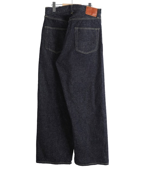 GOLD（ゴールド）の「GOLD / ゴールド：RECYCLED SUVIN COTTON YARAN 11.5oz DENIM ５POCKET WIDE PANTS  WWⅡ MODEL：26A-GL42620N[MUS]（デニムパンツ・メンズ・ノンウォッシュ・M/L）」の11枚目の写真