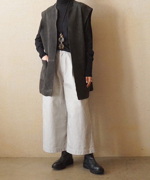 JOURNAL STANDARD LUXE（ジャーナルスタンダード　ラックス）の「スウェードベスト（その他アウター・レディース・チャコールグレー/ブラウン・FREE）」の3枚目の写真