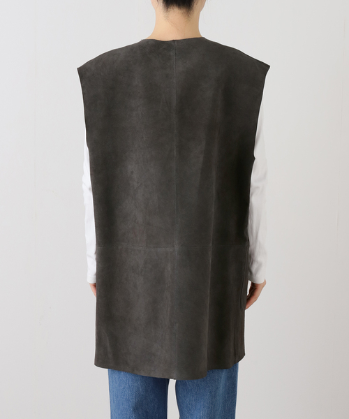 JOURNAL STANDARD LUXE（ジャーナルスタンダード　ラックス）の「スウェードベスト（その他アウター・レディース・チャコールグレー/ブラウン・FREE）」の8枚目の写真