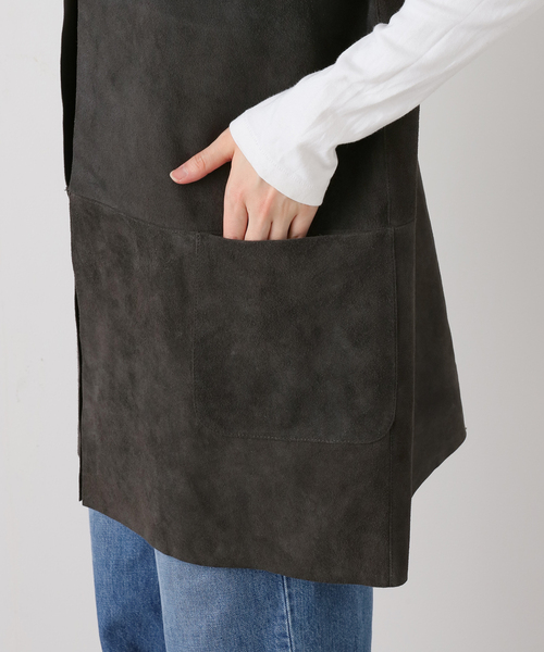 JOURNAL STANDARD LUXE（ジャーナルスタンダード　ラックス）の「スウェードベスト（その他アウター・レディース・チャコールグレー/ブラウン・FREE）」の10枚目の写真