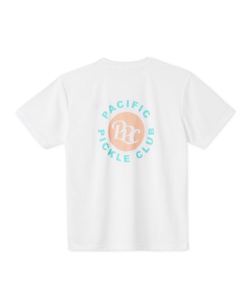 Pacific PICKLE CLUB(パシフィックピックルクラブ)の「PPC CIRCLE DRY T-SHIRT(Tシャツ/カットソー・メンズ・ホワイト/ネイビー・S/M/L/XL)」の1枚目の写真