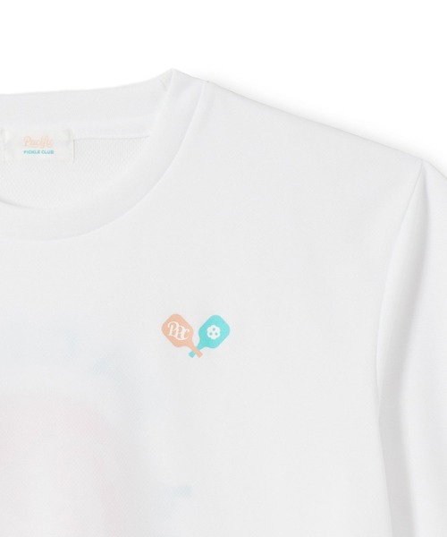 Pacific PICKLE CLUB(パシフィックピックルクラブ)の「PPC CIRCLE DRY T-SHIRT(Tシャツ/カットソー・メンズ・ホワイト/ネイビー・S/M/L/XL)」の4枚目の写真
