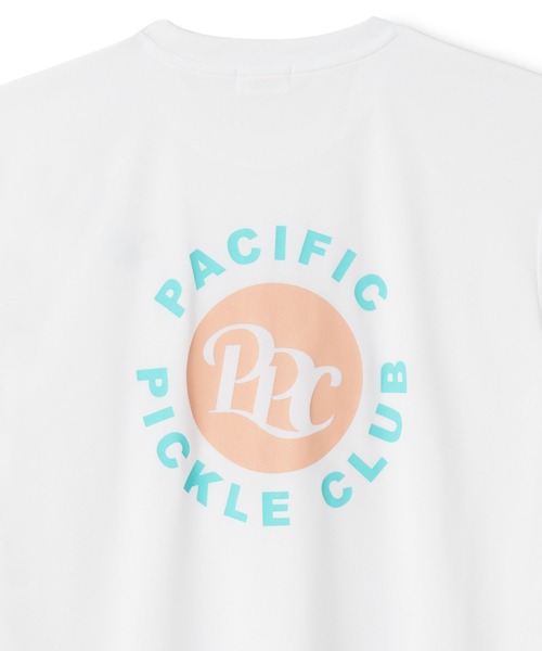 Pacific PICKLE CLUB(パシフィックピックルクラブ)の「PPC CIRCLE DRY T-SHIRT(Tシャツ/カットソー・メンズ・ホワイト/ネイビー・S/M/L/XL)」の5枚目の写真