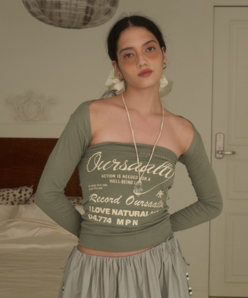 JOINT WORKS(ジョイントワークス)の「OURSAALTY / アワーソルティ Muse Glow setup(Tシャツ/カットソー・レディース・カーキ・FREE)」の1枚目の写真