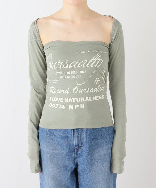 JOINT WORKS(ジョイントワークス)の「OURSAALTY / アワーソルティ Muse Glow setup(Tシャツ/カットソー・レディース・カーキ・FREE)」の2枚目の写真