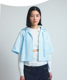 soduk（スドーク）の「open collar hoodie shirt（シャツ/ブラウス）」