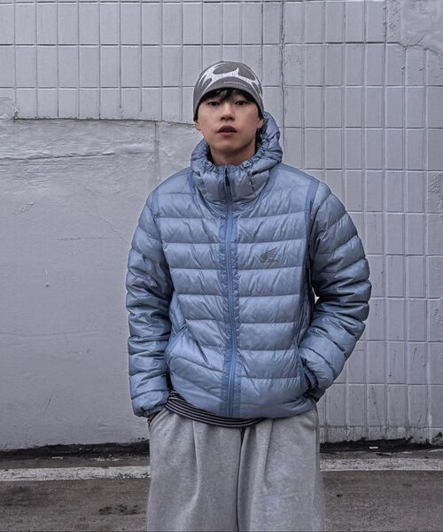PHYPS MOTORCYCLE(フィップスモーターサイクル)の「H-Tech Storm Shield Parka Blue Gray(ダウンジャケット/コート・レディース・その他・SMALL/MEDIUM/LARGE/X-LARGE)」の7枚目の写真