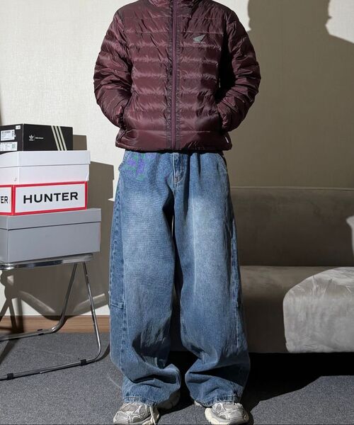 PHYPS MOTORCYCLE(フィップスモーターサイクル)の「H-Tech Storm Shield Parka Blue Gray(ダウンジャケット/コート・レディース・その他・SMALL/MEDIUM/LARGE/X-LARGE)」の3枚目の写真