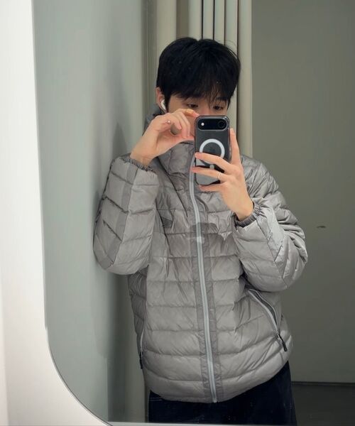 PHYPS MOTORCYCLE(フィップスモーターサイクル)の「H-Tech Storm Shield Parka Blue Gray(ダウンジャケット/コート・レディース・その他・SMALL/MEDIUM/LARGE/X-LARGE)」の2枚目の写真