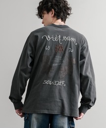 KRIFF MAYER クリフメイヤー オーバーサイズスーベニア刺繍クルーネック長袖Tシャツ(虎) /ロンT 2537203