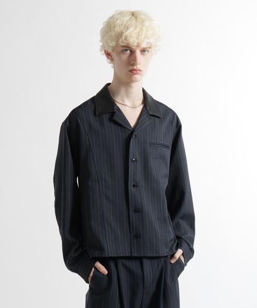 HARE（ハレ）の「3Dデザインシャツジャケット(HARE)（シャツ/ブラウス・メンズ・グレー/ブラック/ネイビー・FREE）」の3枚目の写真