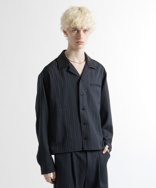 HARE（ハレ）の「3Dデザインシャツジャケット(HARE)（シャツ/ブラウス・メンズ・グレー/ブラック/ネイビー・FREE）」の16枚目の写真