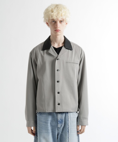 HARE（ハレ）の「3Dデザインシャツジャケット(HARE)（シャツ/ブラウス・メンズ・グレー/ブラック/ネイビー・FREE）」の18枚目の写真