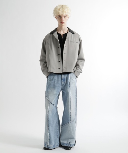 HARE（ハレ）の「3Dデザインシャツジャケット(HARE)（シャツ/ブラウス・メンズ・グレー/ブラック/ネイビー・FREE）」の7枚目の写真