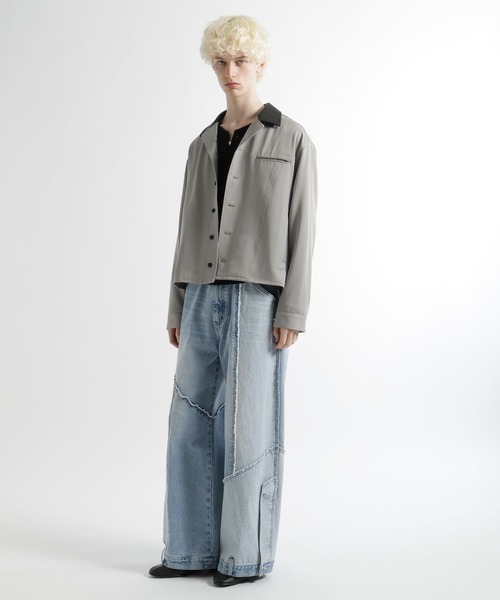 HARE（ハレ）の「3Dデザインシャツジャケット(HARE)（シャツ/ブラウス・メンズ・グレー/ブラック/ネイビー・FREE）」の8枚目の写真