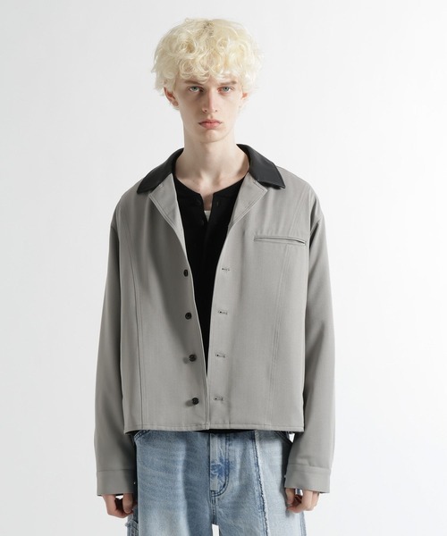 HARE（ハレ）の「3Dデザインシャツジャケット(HARE)（シャツ/ブラウス・メンズ・グレー/ブラック/ネイビー・FREE）」の15枚目の写真